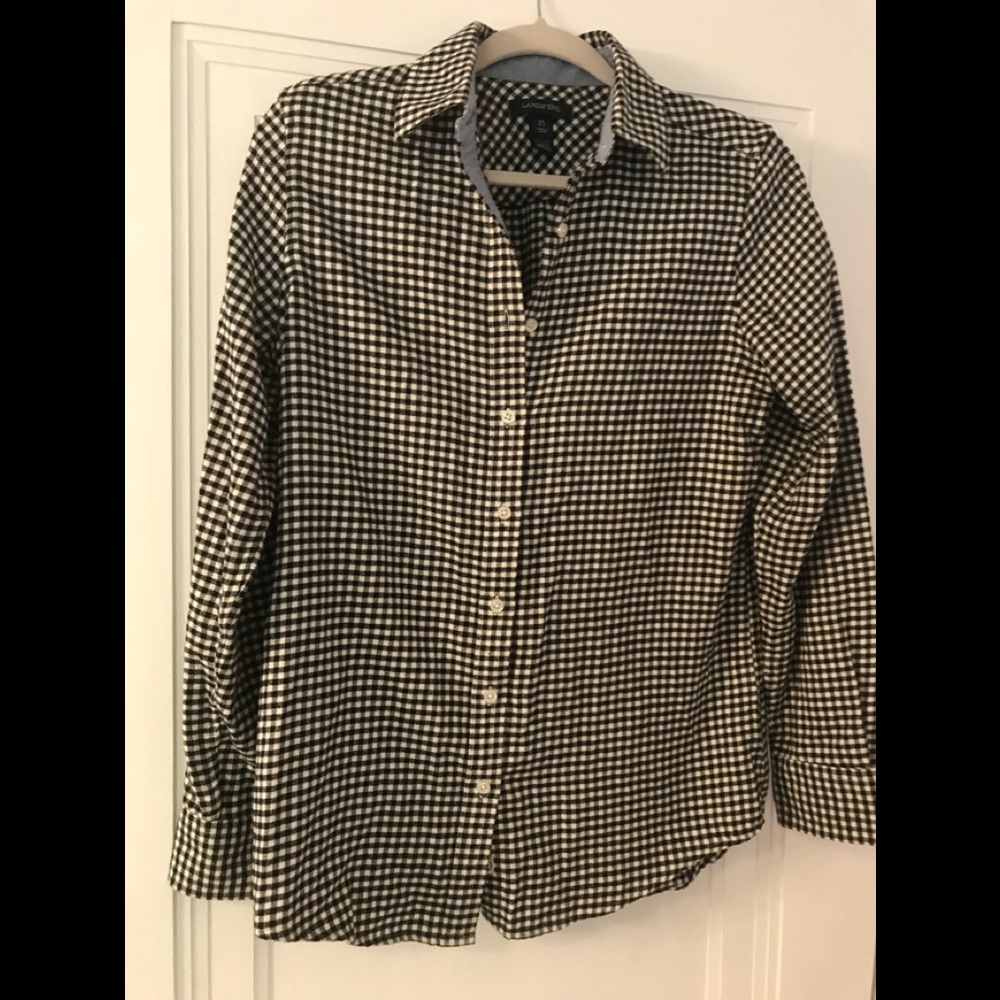 Lands end check shirt